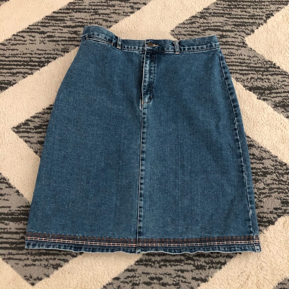 AMI super cute blue jean skirt.  Size ladies 14